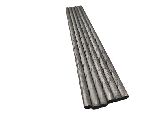 qualité  Customizable Length Ground Surface Finish Cemented Carbide Helical Rods for Precision Cutting usine